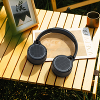 Casque audio sans fil à énergie solaire avec suppression du bruit, casque studio solaire supra-auriculaire
