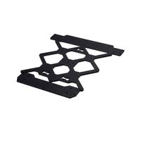 OEM Kustom CNC Potongan Laser 6Mm Ketebalan Hitam Aluminium Bingkai Kit Y Kereta dengan Pelat Belakang Set untuk DIY 3D Printer