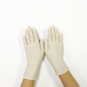 <b>Disposable</b> 5MIL Latex <b>Gloves</b> Powder-Free Cut Edge Cuff Touch Screen Compatibility Non-Slip 24CM Length General Purpose - Product Image 1