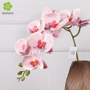 Qihao Artificial Phalaenopsis Orchids High Simulation Wedding Home Decor Flowers 3 Colors Vase Arrangement - Product Image 4
