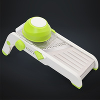 Draagbare Multifunctionele Fruitgroentesnijder Commerciële Handmatige Groentechopper Veilig Plak Mandoline Snijmachine Professional