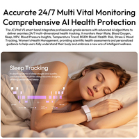 JCVital V5 Gris, Pulsera Inteligente de Salud, Accesorios Electrónicos Ali, Pulsera Inteligente Android con Aplicación para Teléfono Móvil