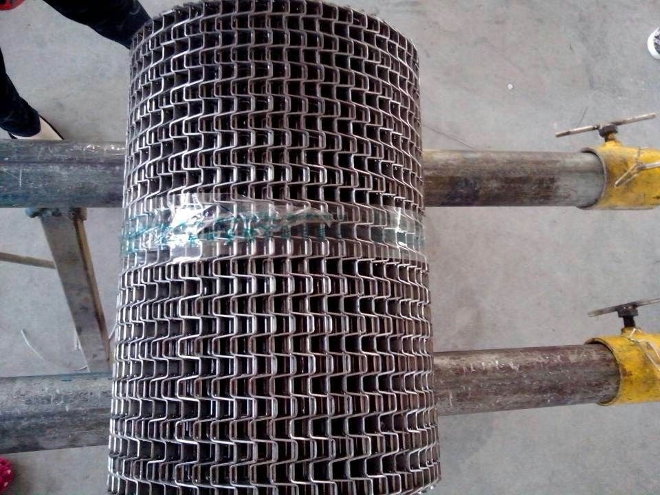 Galvanized Horseshoe Hinged Stainless Steel Conveyor Belt Wire Net