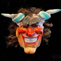 Masque personnalisable en latex naturel pour carnaval français, accessoire de fête, masque de mascarade portable