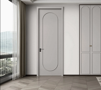 Portes intérieures en bois massif laqué insonorisées et imperméables de style moderne et postmoderne, sur mesure pour hôtel, hôpital, entrepôt