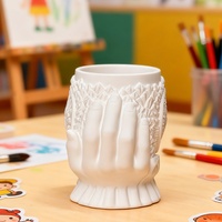 En gros Pots à bougies en gypse motif œil protecteur - Contenants vides en plâtre pour aromathérapie DIY pour la décoration intérieure