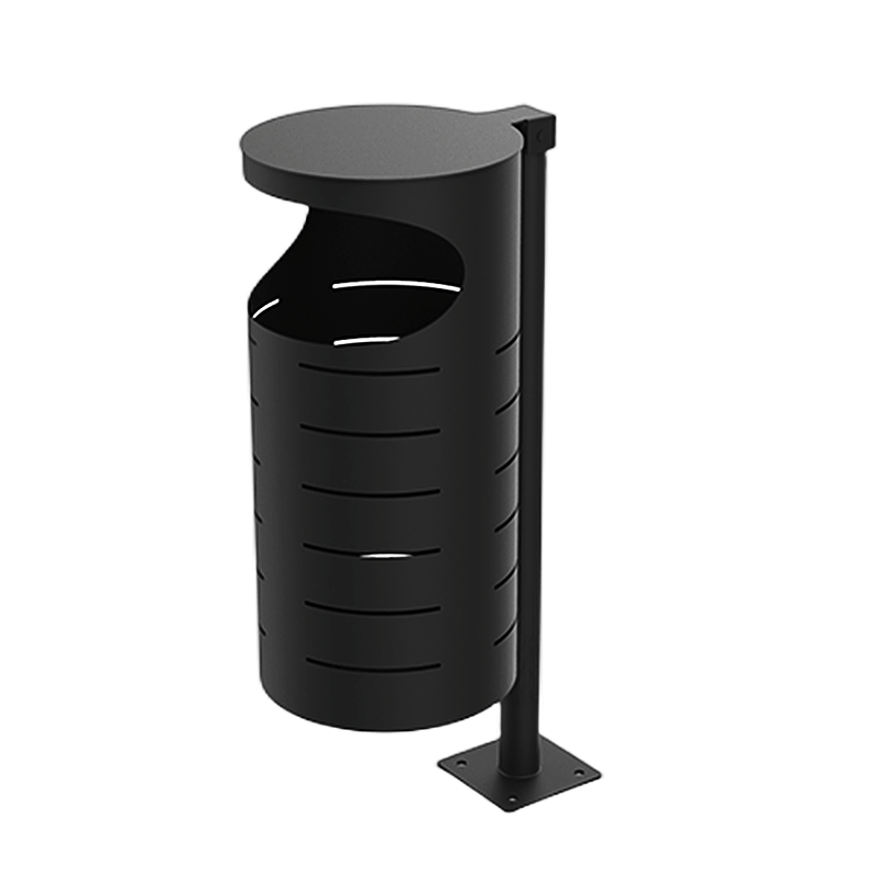 Garden Cheap Rubbish Container Commercial Metal Recycle Waste Bin Outdoor Hanging Trash Can