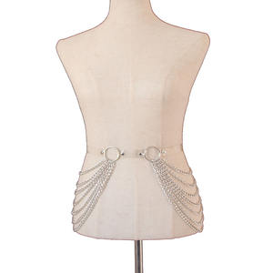 Ceintures sexy en cuir PU personnalisées à plusieurs étages, fabriquées directement en usine, pour femmes, chaîne en métal, ceinture sexy - Product Image 6
