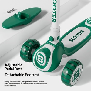 Nouveau tricycle en métal <span class=keywords><strong>3</strong></span> en 1 pour enfants, possibilité de s'asseoir, de glisser et de pousser avec pédale, à partir de <span class=keywords><strong>3</strong></span> ans - Product Image 3