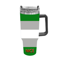 Bouteille isotherme de voyage grande capacité 40oz, motif symbole arc-en-ciel de la fierté gay, pour les excursions en voiture en banlieue et les soirées entre amis