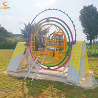 Remorque gyroscope Portable, jouet pour parc, attraction de parc, rotative motorisée 3D naturelle, fêtes de loisir montée