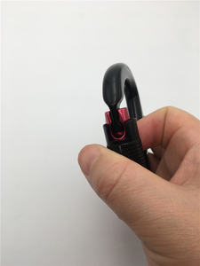 <span class=keywords><strong>Crochet</strong></span> à mousqueton en aluminium d'aviation, verrouillage torsadé automatique 25kn 7075 - Product Image 4