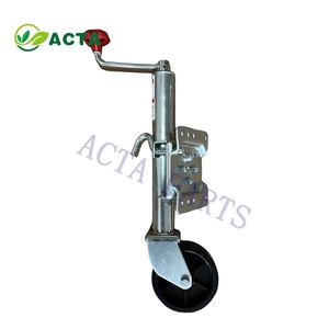 Nouveau Cric de Remorque ACTA en Acier 2000 LBS à <span class=keywords><strong>Double</strong></span> <span class=keywords><strong>Roue</strong></span> 1500 LBS avec Cric Stabilisateur Thermolaqué Robuste pour Semi-Remorque - Product Image 4