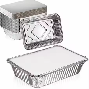 750ml nhôm với bạc thiếc lá Hộp Ăn Trưa với tấm nhôm bao bì thực phẩm nhôm lá <span class=keywords><strong>container</strong></span> với nắp lá khay - Product Image 1
