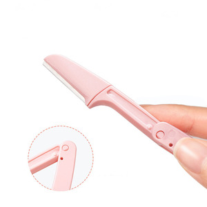 Lames de rasoir à sourcils pliables, lot de trois, logo personnalisé, tondeuse à poils du visage, kit d'accessoires de beauté - Product Image 5
