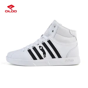 QILOO ODM/OEM fabrika yüksek üst koşu basketbol tarzı spor Sneakers ayakkabı yürüyüş ayakkabısı adam