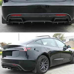 StarNav Pour Tesla Model 3 2023 2024 – Spoiler diffuseur de pare-chocs arrière, accessoires auto, modification extérieure, tuning - Product Image 4
