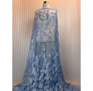 Feather for Dress - Feather Dress Fabric - 3D Elegant Lace
