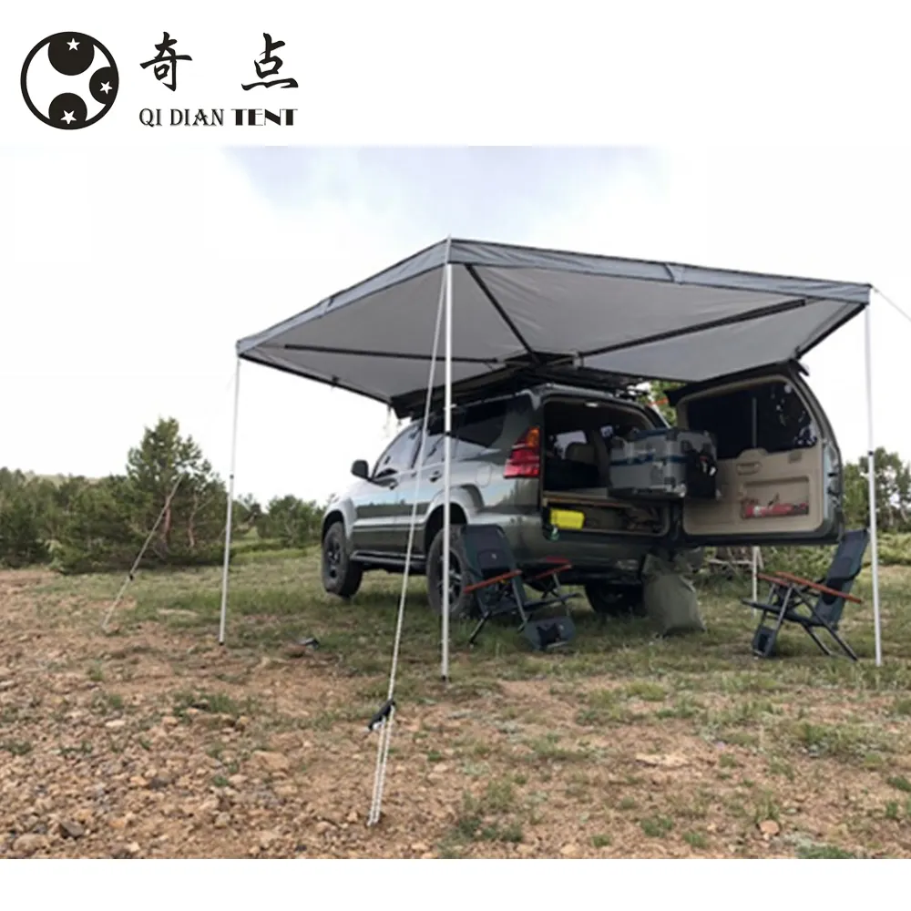 वाहन छत के ऊपर तम्बू क्षेत्र शामियाना 270 डिग्री कार डेरा डाले हुए तम्बू टूरिंग फॉक्स विंग तम्बू