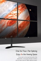 Support de bureau LCD quadri-écrans en acier laminé à froid de 22 à 32 pouces, 10 kg, pour passionnés de jeux e-sport – Meilleure vente usine