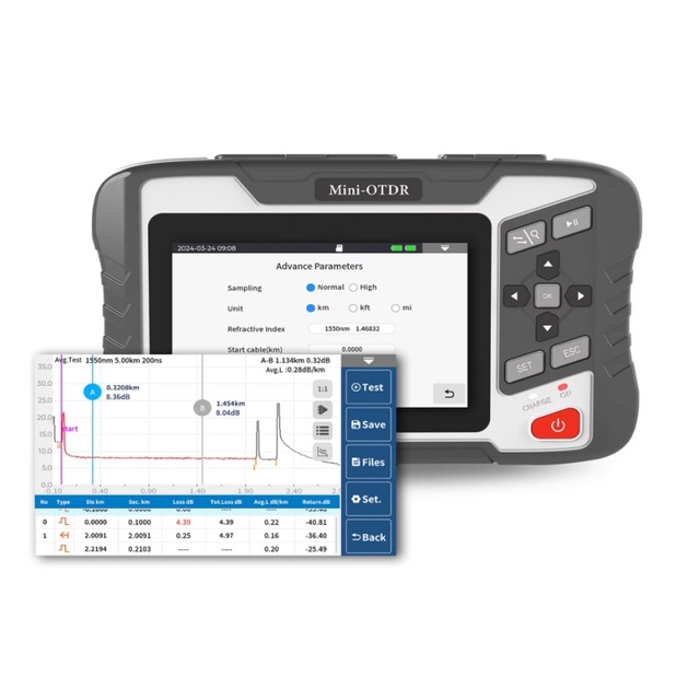 NK4300 Otdr Meter Tester 1550nm 30dB Comprehensive Networking Fiber Testing with Multi-Powerful Functions for 4G Networks