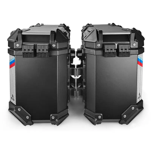 Universal 46L Motorcycle Side Box Aluminum Saddle Box