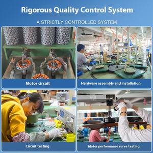 Ventilateur de plafond à grande puissance, ventilateur de plafond à 5 pales, en bois, télécommande, faible bruit, <span class=keywords><strong>pour</strong></span> la maison, la salle à manger, célébré sur <span class=keywords><strong>Internet</strong></span> - Product Image 4