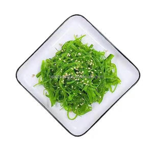 Salade d'algues nori japonaises surgelées assaisonnées avec graines de sésame, wakame vert frais style Chuka, emballage commercial, emballage OEM - Product Image 1