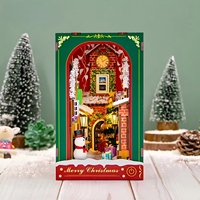 Hamaileon Certification CPC, Kit de miniatures 3D style livre de poche, thème Noël, pour cadeau festif, puzzle artisanal DIY anti-stress pour adultes
