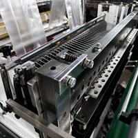 Machine de fabrication de sacs à fond soufflé OEM en gros avec alimentation automatique du film, comptage automatique et arrêt de sécurité pour usine de sacs vierges en PE