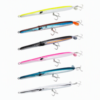 Leurre de pêche flottant type crayon à hélice 225mm/40g pour la pêche à la traîne en eau salée, pour le bleu-feuille et le bar.