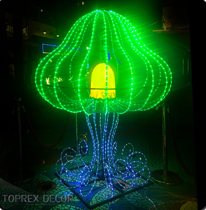 TOPREX 3D décoration <span class=keywords><strong>de</strong></span> Noël IP65 LED rue décorative extérieure étanche coloré coulant personnalisé méduse motif lumières - Product Image 5