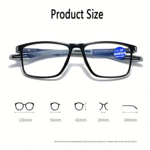 Lunettes de lecture anti-lumière bleue pour hommes et femmes, monture optique TR90, de 0 à +4.0 - Product Image 4