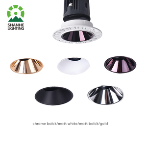 <span class=keywords><strong>Spot</strong></span> encastré au <span class=keywords><strong>plafond</strong></span> réglable Shanhe Modern IP65 étanche 7W 12W Cob Gold Trimless LED Downlight - Product Image 1