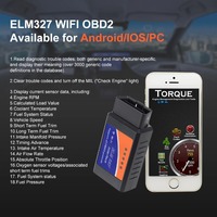 2025 alta calidad ELM327 V2.1 OBD2 escáner Wifi ELM 327 OBD herramienta de diagnóstico de coche para Android /IOS PK Vgate Icar2 lector de código