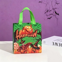 Sac fourre-tout créatif personnalisé en feutre non tissé durable et écologique pour Halloween, sac cadeau citrouille pour enfants, sac à bonbons, accessoires de fête