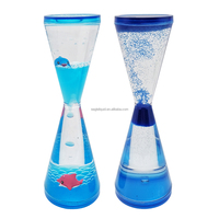 Nouvelle conception Sablier à liquide Art déco Décoration d'intérieur Jouets sensoriels rotatifs en acrylique