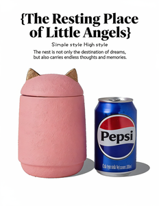 Urna Cenizario Cilíndrica Artesanal de Cemento Portland <span class=keywords><strong>para</strong></span> Mascotas (Perros y Gatos), Protección Ambiental - Product Image 6