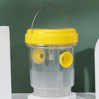Trampas para moscas de frutas para exteriores, trampa para moscas de frutas resistente al agua, luminiscencia alimentada por energía Solar para matar plagas