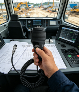 EMS-53 ไมโครโฟนแบบมือถือพร้อมสวิตช์ล็อคสายเคเบิลแบบขด TPU สำหรับอัลินโกวิทยุสองทางแบบเคลื่อนที่ - Product Image 5