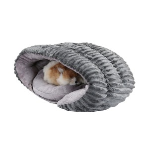 Coussin pour animaux de compagnie en forme ovale, extra épais et chaud, pour chat, utilisable en toutes saisons, lavable à la main, rembourrage en fibre de polyester - Product Image 5