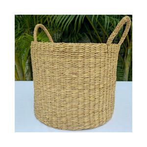 Cesta de lavandería Sedge OEM ODM Artesanía de Vietnam de alta calidad Multifunción sostenible de personalización del fabricante de Vietnam - Product Image 4