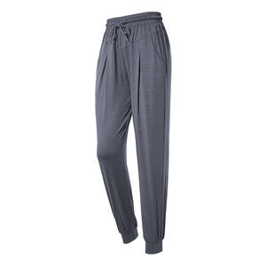 Pantalones de Yoga de secado rápido de cintura alta para mujer, monos deportivos de otoño con puños para correr y entrenar, ajuste holgado - Product Image 3