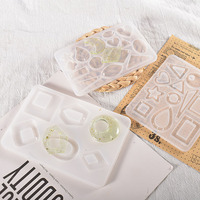 YS Style mixte Silicone boucle d'oreille moule boucle d'oreille résine moule fabrication de bijoux outils de coulée boucle d'oreille crochets pour artisanat breloques pendentif outil