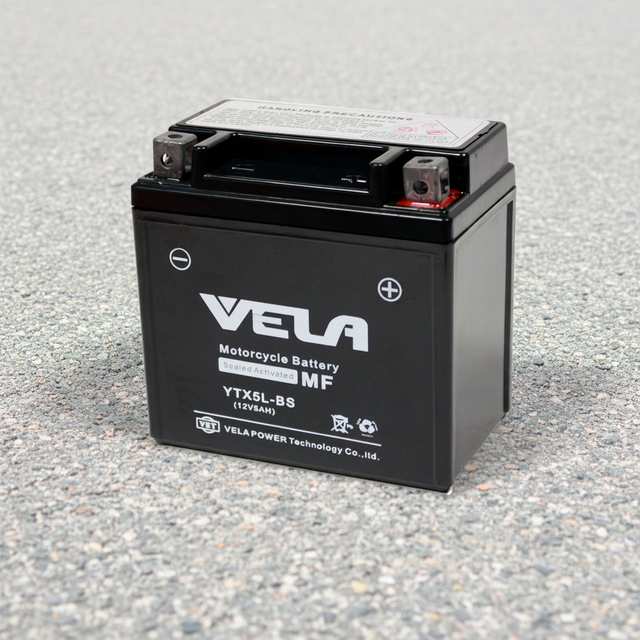 Factory YTX5L-BS 12V 4Ah 5Ah AGM Motorcycle Battery Maintenance Free Sealed Lead Acid Battery for Dirt Bike Scooter ATV JetSki