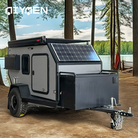 Mini remorque utilitaire de camping tout-terrain en aluminium de luxe en fibre de verre pour camping-cars et voyages terrestres