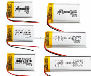 بطارية ليثيوم بوليمر مخصصة 3.7 فولت 4.2 فولت بسعات مختلفة (60 مللي أمبير، 500 مللي أمبير، 850 مللي أمبير، 1000 مللي أمبير، 4000 مللي أمبير) طراز 303450 453450 <span class=keywords><strong>503450</strong></span> 603450 - Product Image 2