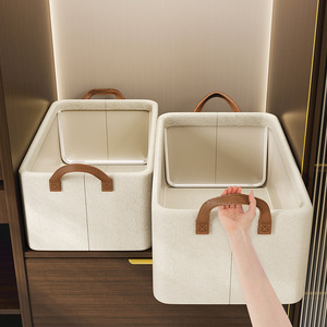 Clothing Organizer Rectangle Foldable <b>Stackable</b> Solid Color For <b>Wardrobe</b> <b>Storage</b> Clothes Box - Product Image 4