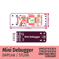 Weact STLink DAP Link untuk Simulasi Unduhan Debugger Port Serial TYPE-C Pemrograman Mikrokontroler STM32F103CBT6 Bahan ABS