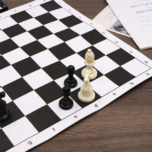 <span class=keywords><strong>Tapis</strong></span> d'échecs pour enfants et famille, échiquier pliable et souple, échiquier professionnel pour tournoi - Product Image 1